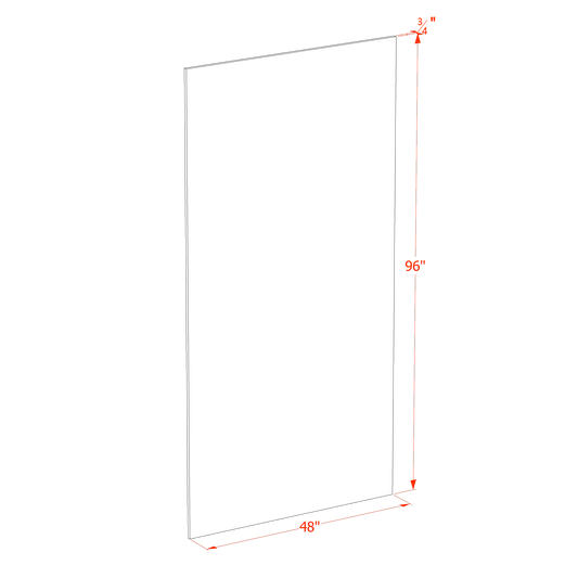 Mocha Brown - 48"W × 96"L Base Skin Panel