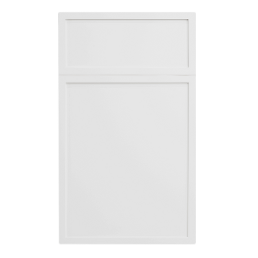 Slim Polar White 24" Deep Wall Bridge Cabinet - 36"W x 18"H