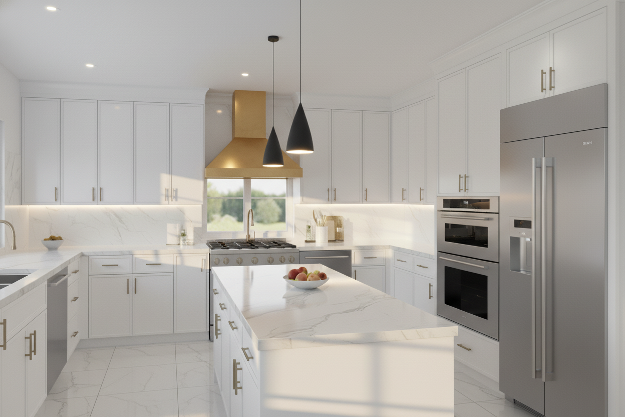 Slim Polar White Shaker Door Sample