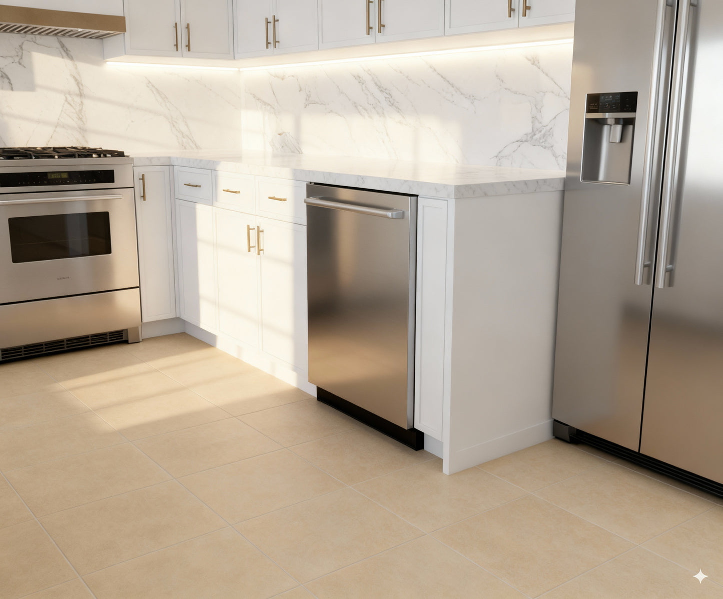 Slim Polar White Shaker 10x10 RTA Cabinets