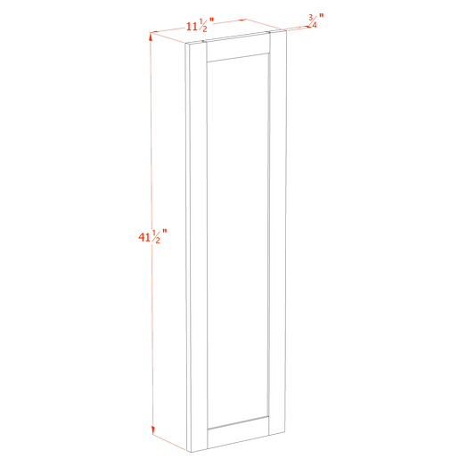 Mocha Brown - 11-1/2"W × 41-1/2"L Wall Decorative Door Panel