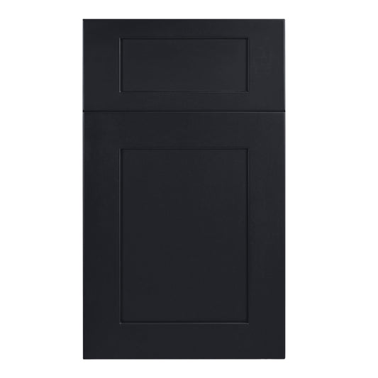 Ebony Black Shaker 10x10 Kitchen - homecabinets