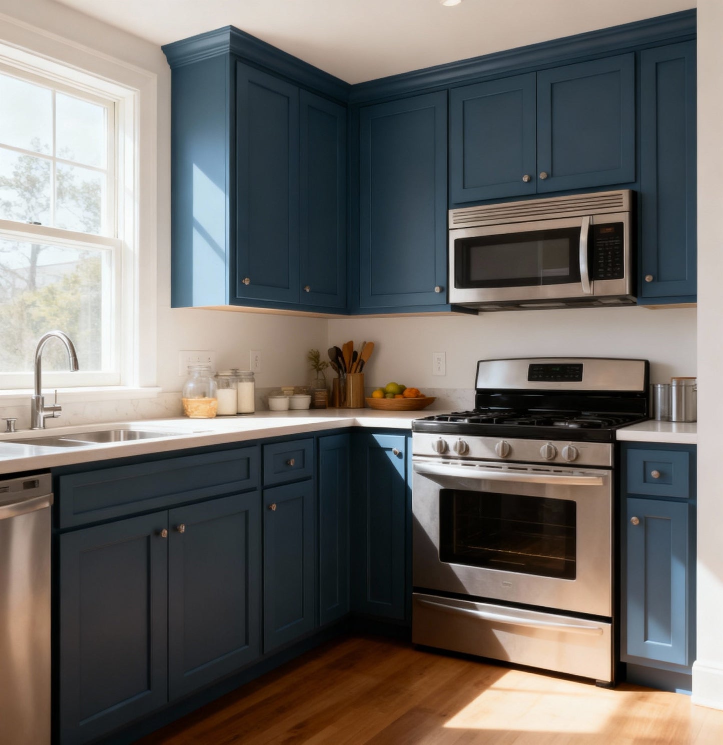 Navy Blue Shaker Door Sample