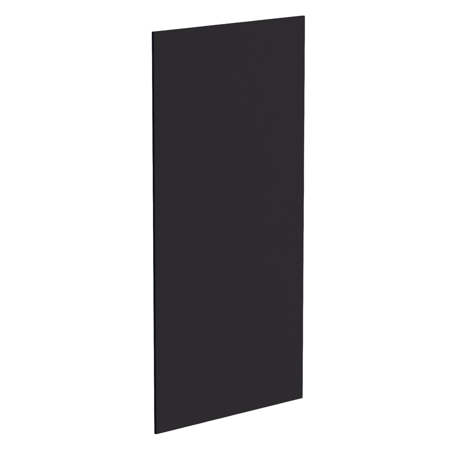 HE - BP48x96 - 3/4: Ebony Black Shaker 48"W x 96"H x 3/4"D Base End Skin Panel - NextCabinets