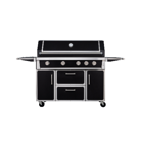 Black - 49" Freestanding Propane Gas Grill with 4 Burners & 304 Stainless Steel Construction