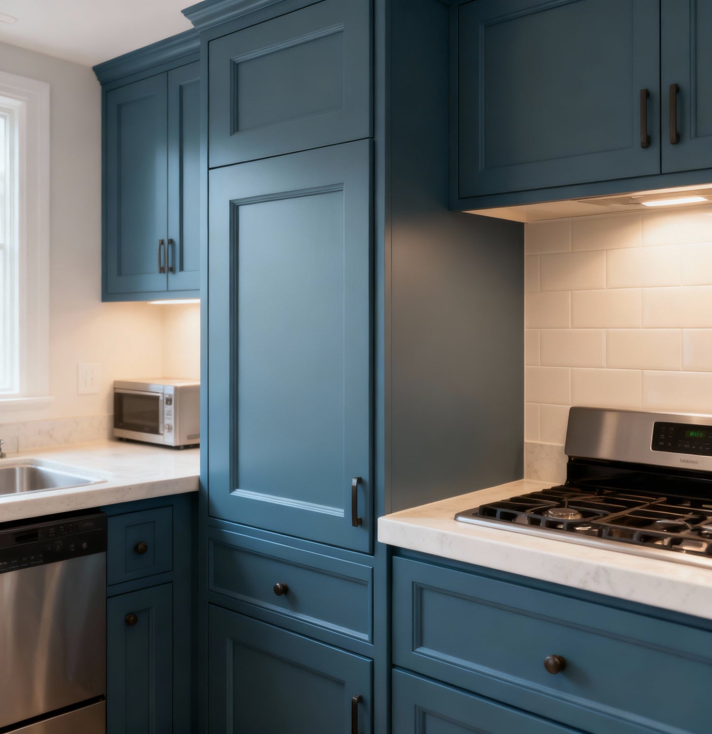 Teal Green Sink Base Cabinet - 33"W