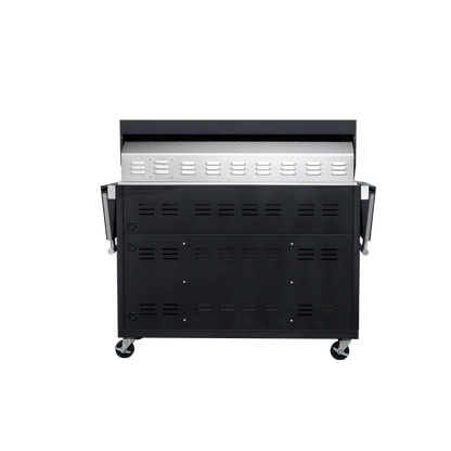 Black- 49'' Premium 304 Stainless Steel Outdoor Natural Gas Grill | 99,000 BTU 4 Burners + Infrared Rear Burner