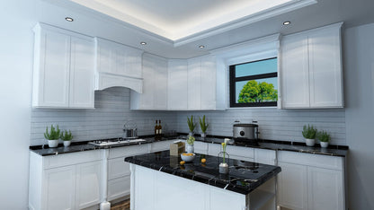 Frost White  - 24"W  x  84"H Tall Pantry Cabinet