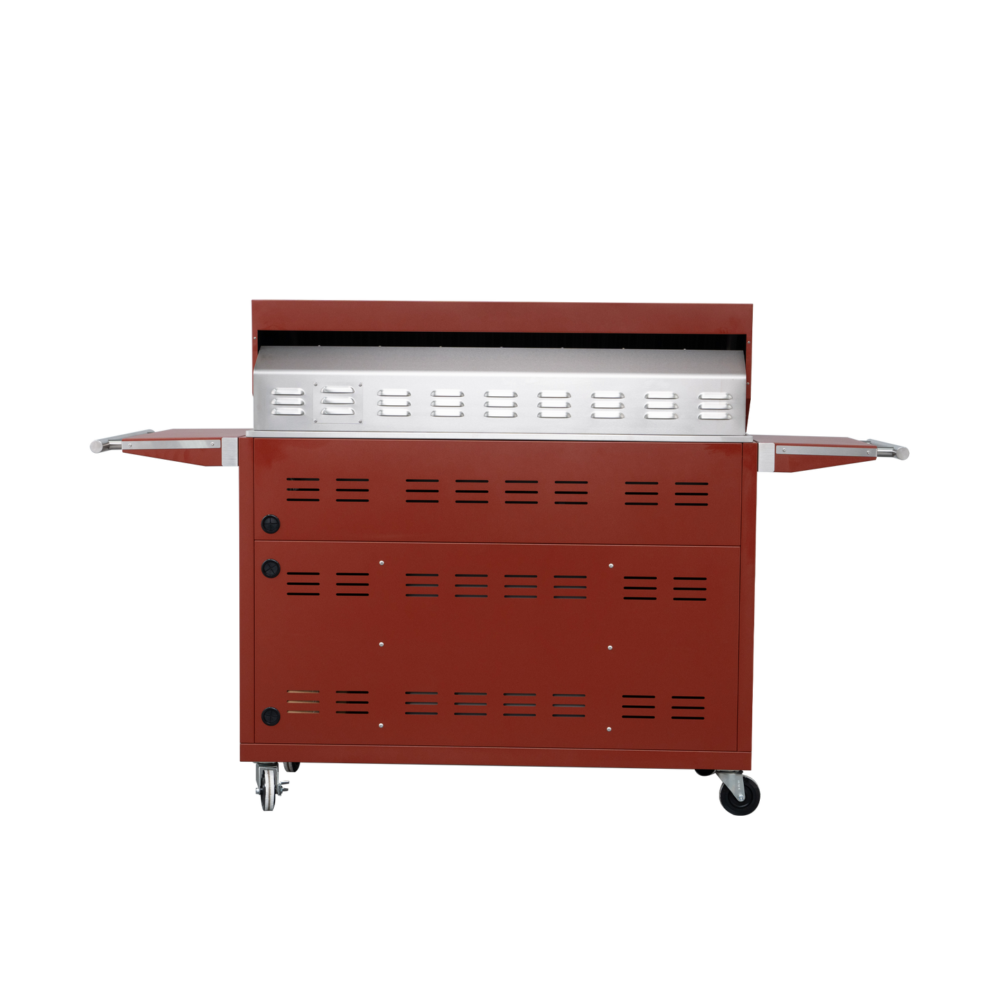 Maroon - 49'' Premium 304 Stainless Steel Outdoor Natural Gas Grill | 99000 BTU 4 Burners + Infrared Rear Burner