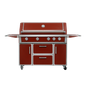 Maroon - 49'' Premium 304 Stainless Steel Outdoor Natural Gas Grill | 99000 BTU 4 Burners + Infrared Rear Burner