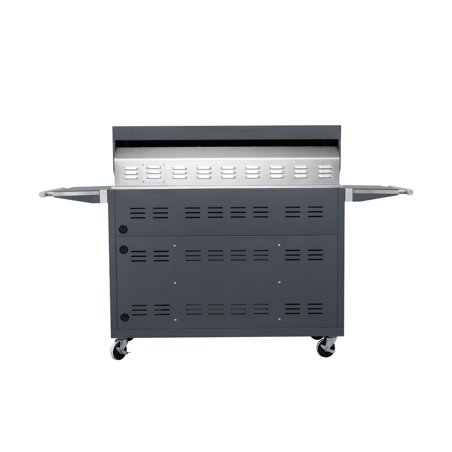 Grey - 49'' Premium 304 Stainless Steel Outdoor Natural Gas Grill | 99,000 BTU 4 Burners + Infrared Rear Burner