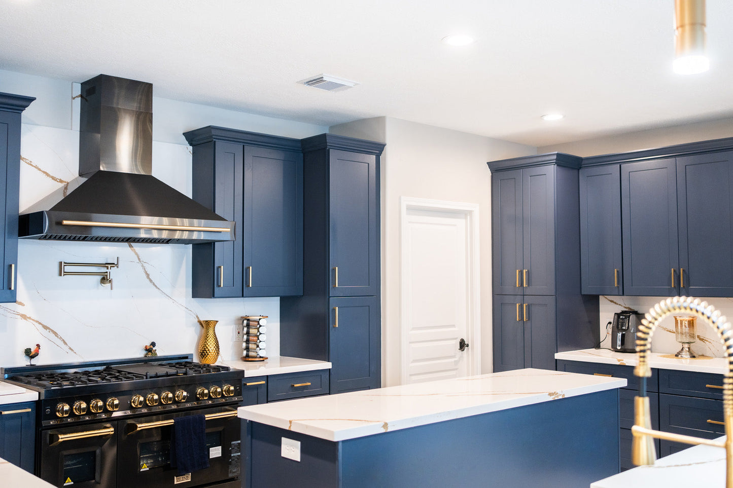 Navy Blue Shaker 10x10 RTA Cabinets