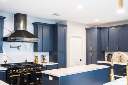 Navy Blue Shaker 10x10 RTA Cabinets