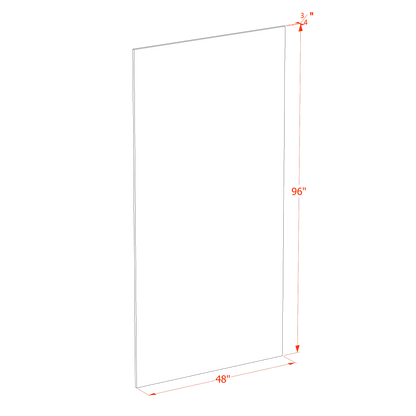 Mocha Brown - 48"W × 96"L Base Skin Panel