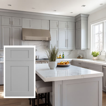 Mist Gray Standard Wall Cabinet - 30"W x 15"H