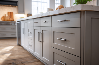 Mist Gray Trash Pull-Out Base Cabinet - 18"W