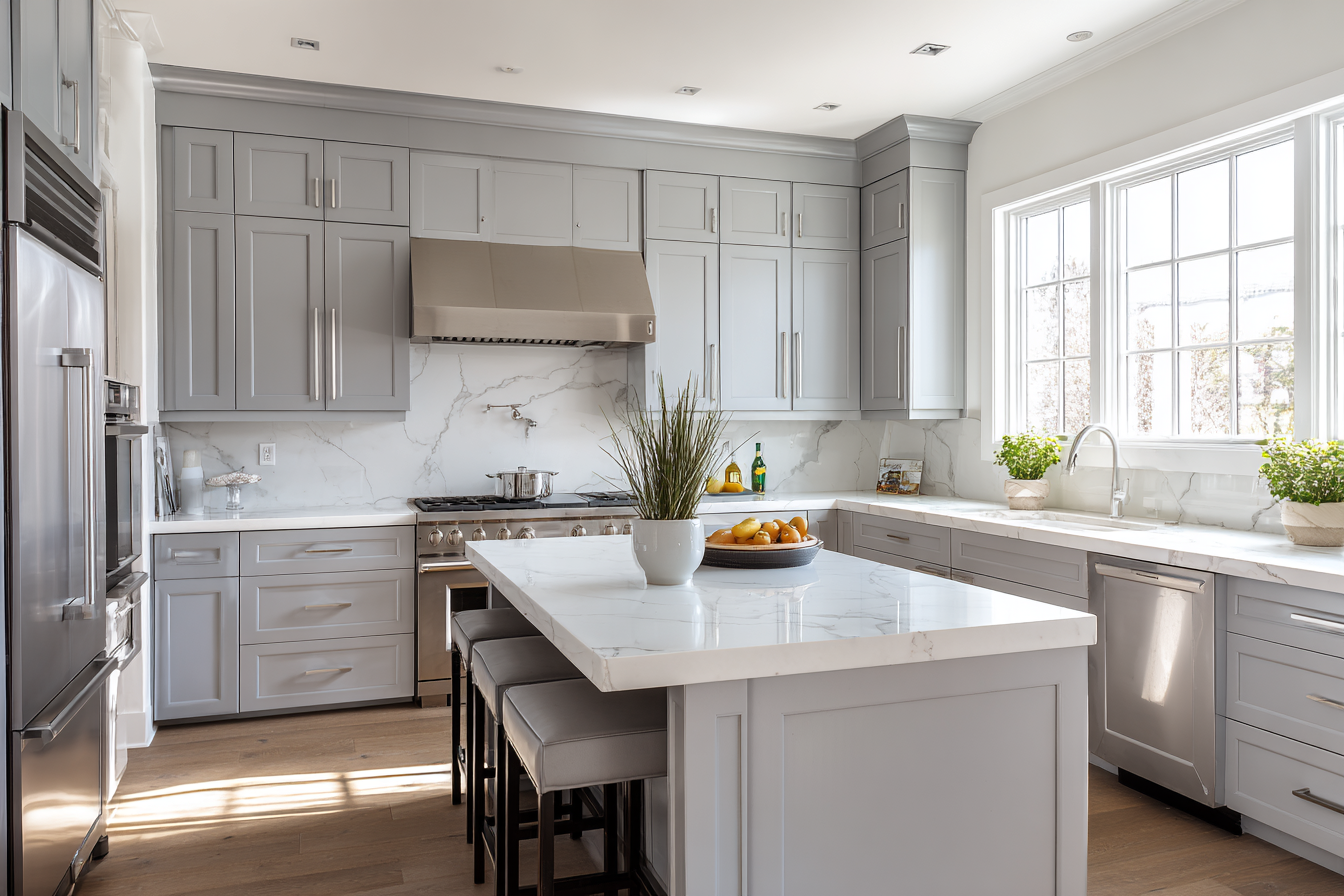 Mist Gray Shaker Door Sample