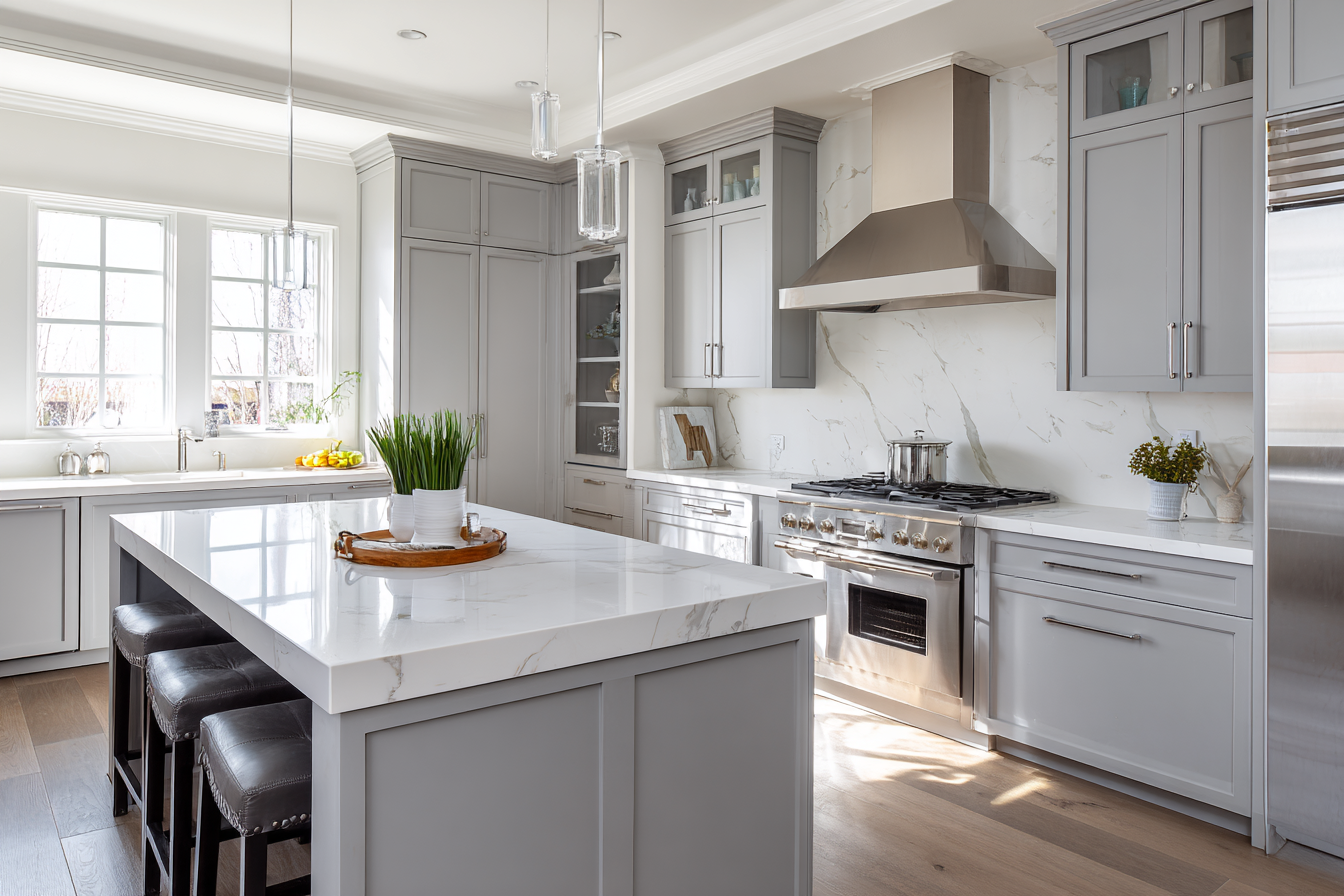 Mist Gray Sink Base Cabinet - 42"W