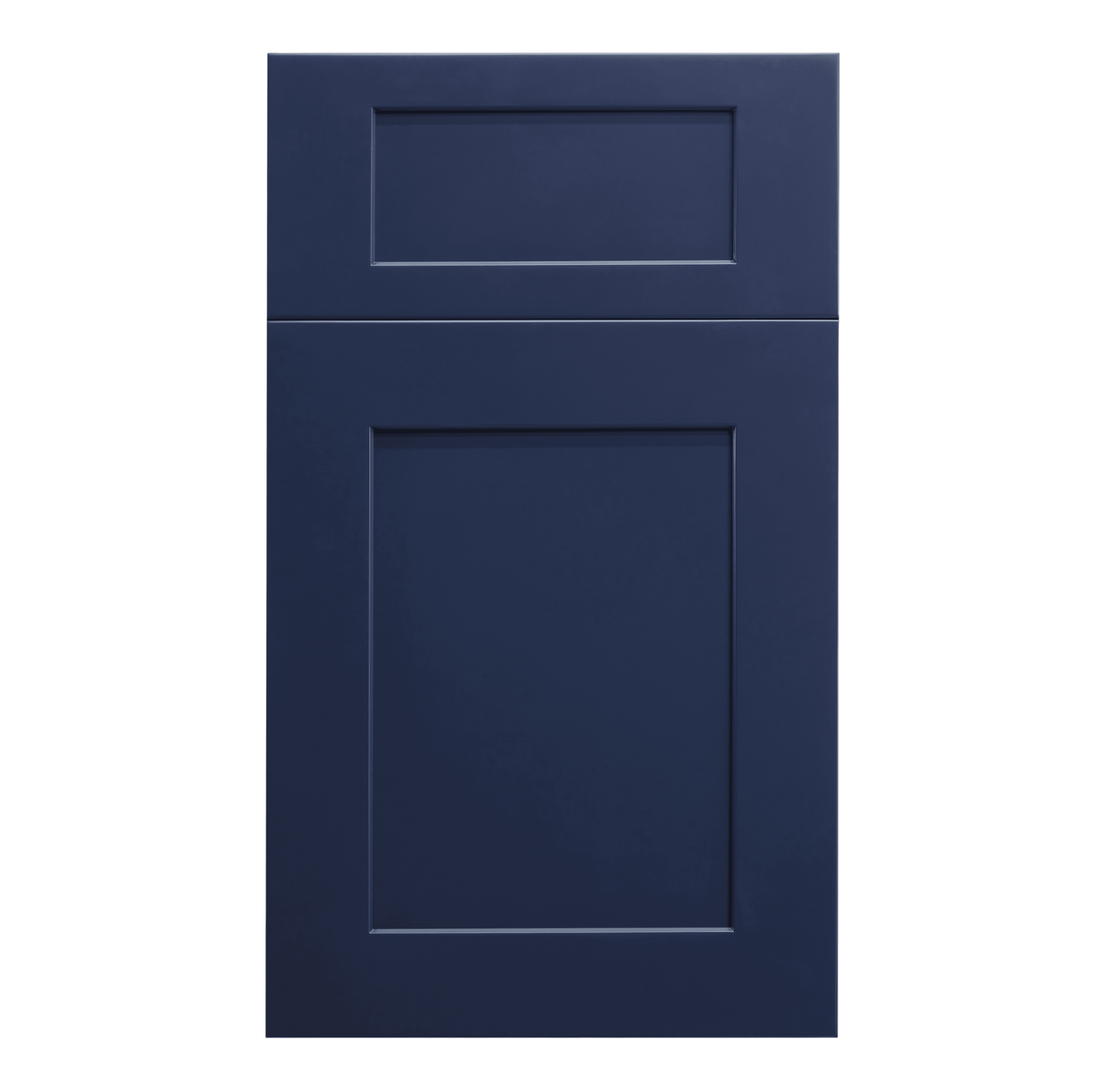 Navy Blue Open Shelf Base End Cabinet - 12"W