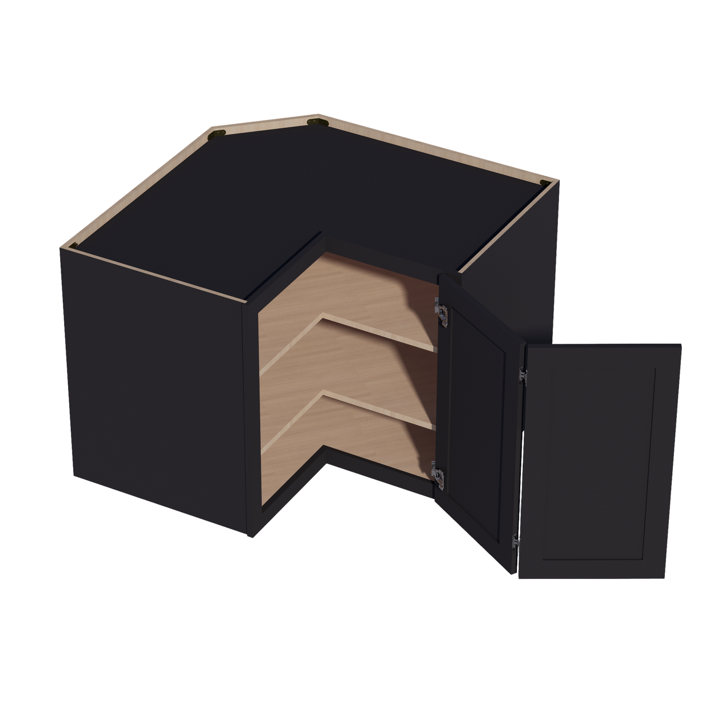 Ebony Black - 24"W x 30"H Easy-Reach Wall Cabinet