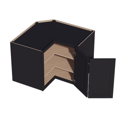 Ebony Black - 24"W x 30"H Easy-Reach Wall Cabinet