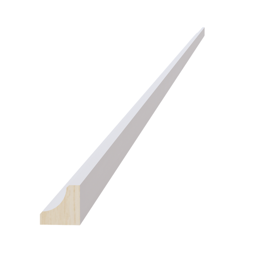 Frost White - 3/4"W x 96"L Inside Corner Molding
