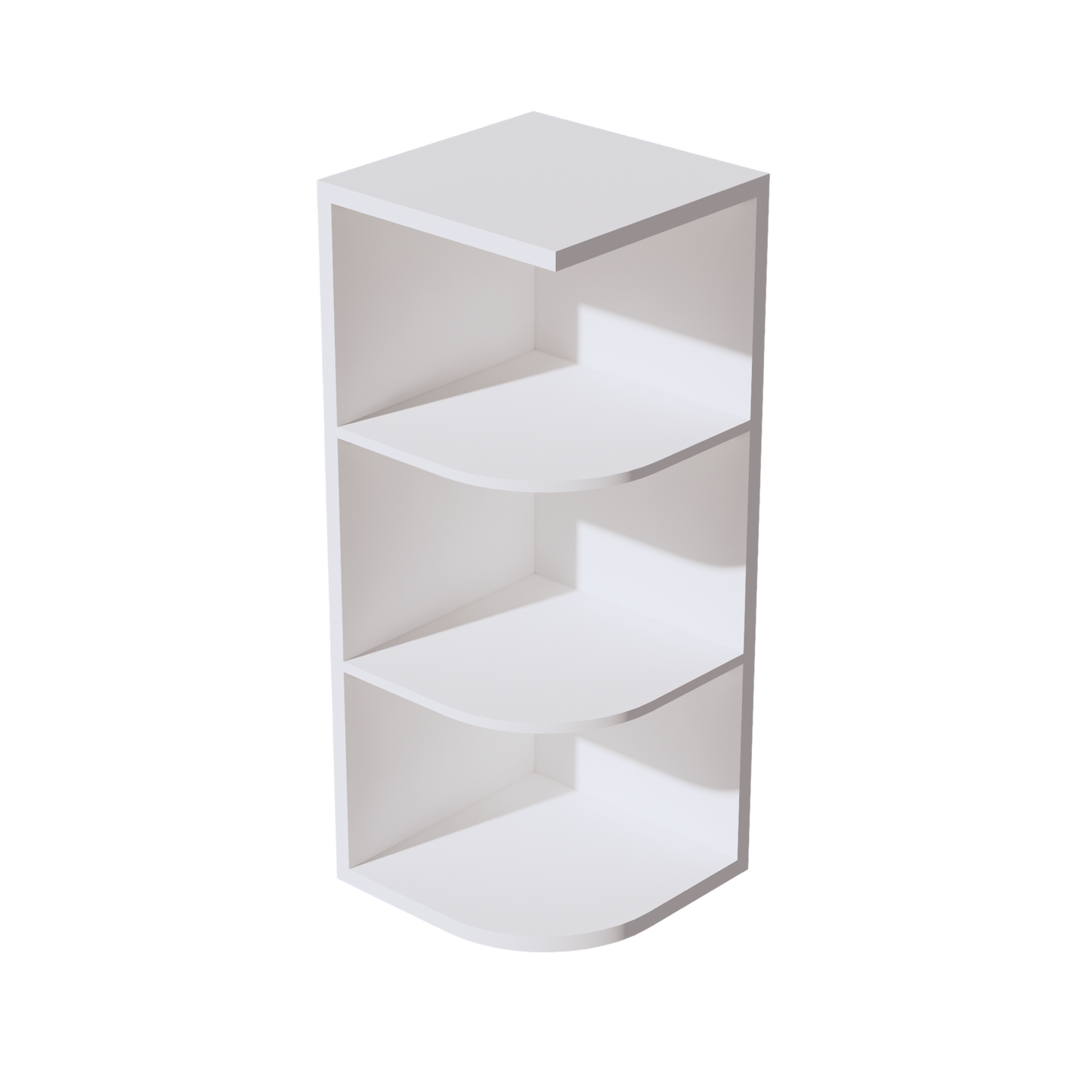 Slim Frost White - 12"W x 30"H Open Shelf Wall End Cabinet