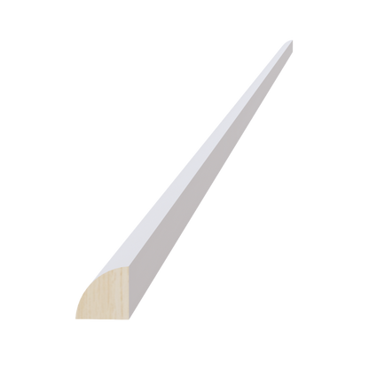 Frost White - 3/4"W x 96"L Quarter Round Shoe Molding