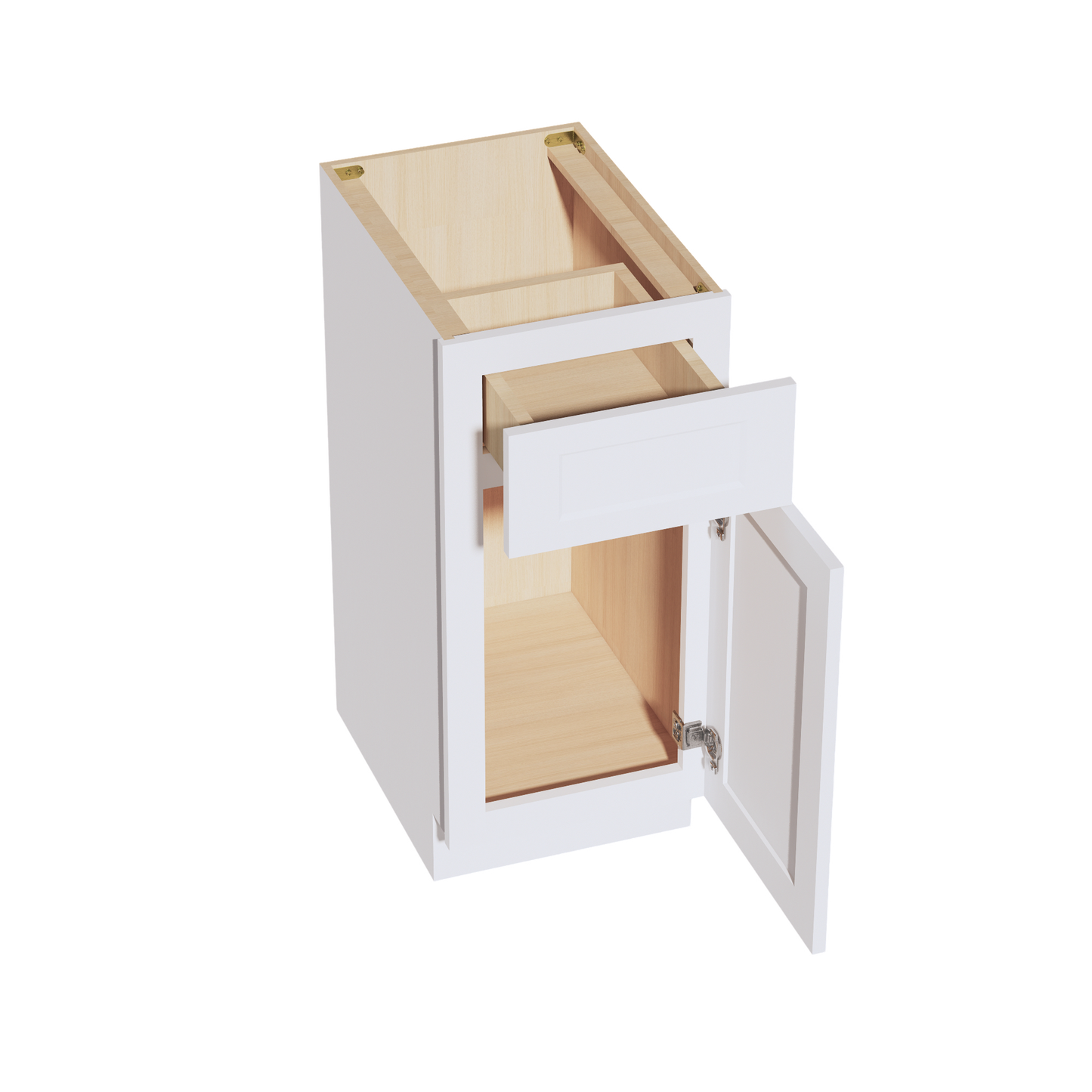 Frost White - 15"W Vanity Base Cabinet