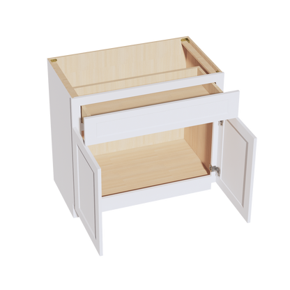 Frost White - 36"W Vanity Base Cabinet