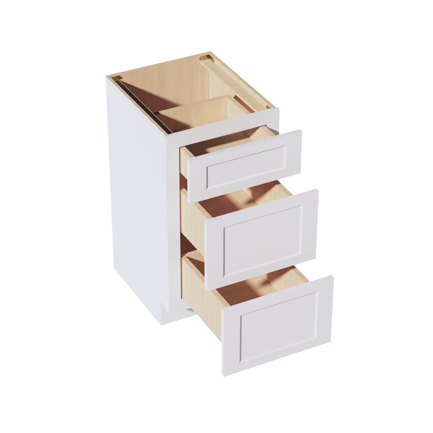 Frost White - 18"W Vanity Drawer Base Cabinet