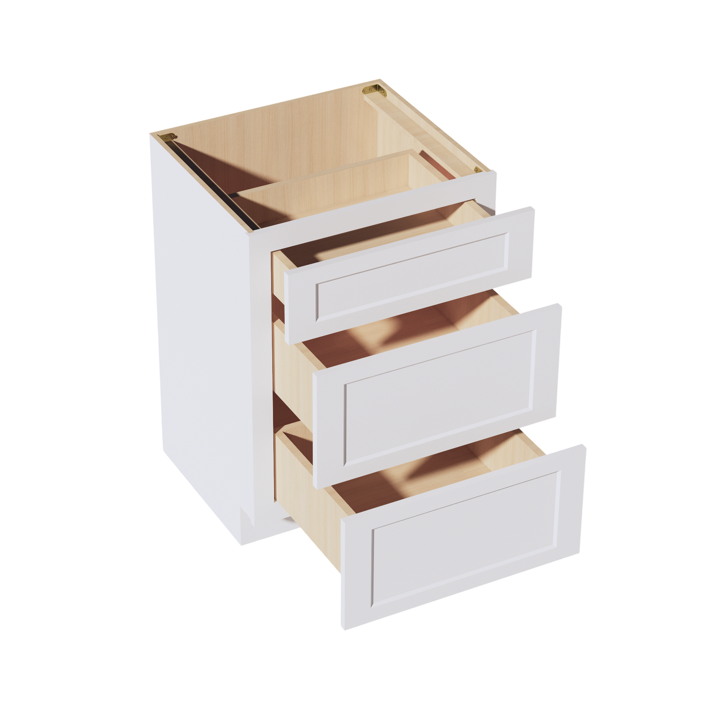 Frost White - 24"W Vanity Drawer Base Cabinet