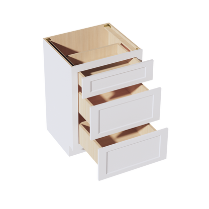 Frost White - 24"W Vanity Drawer Base Cabinet