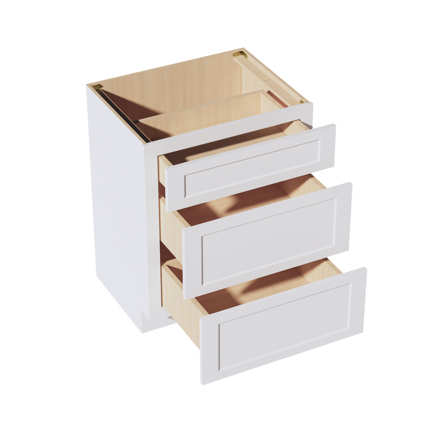 Frost White - 27"W Vanity Drawer Base Cabinet