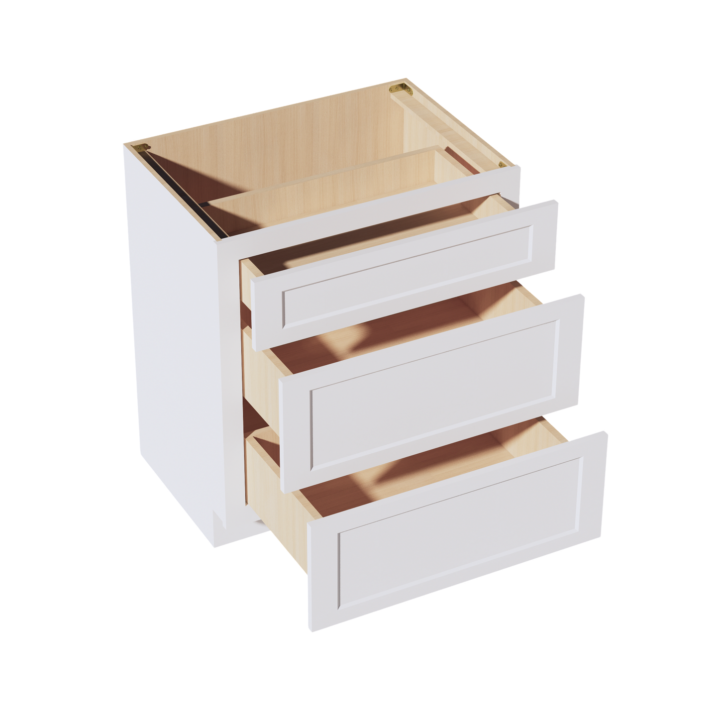 Frost White - 30"W Vanity Drawer Base Cabinet