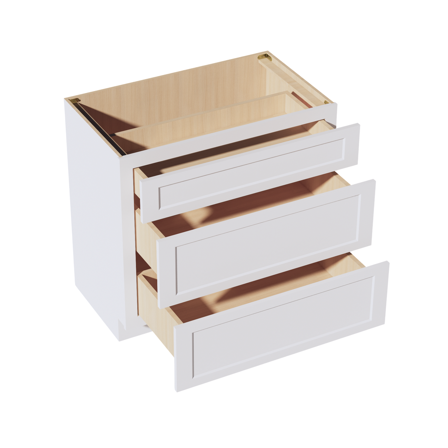 Frost White - 36"W Vanity Drawer Base Cabinet