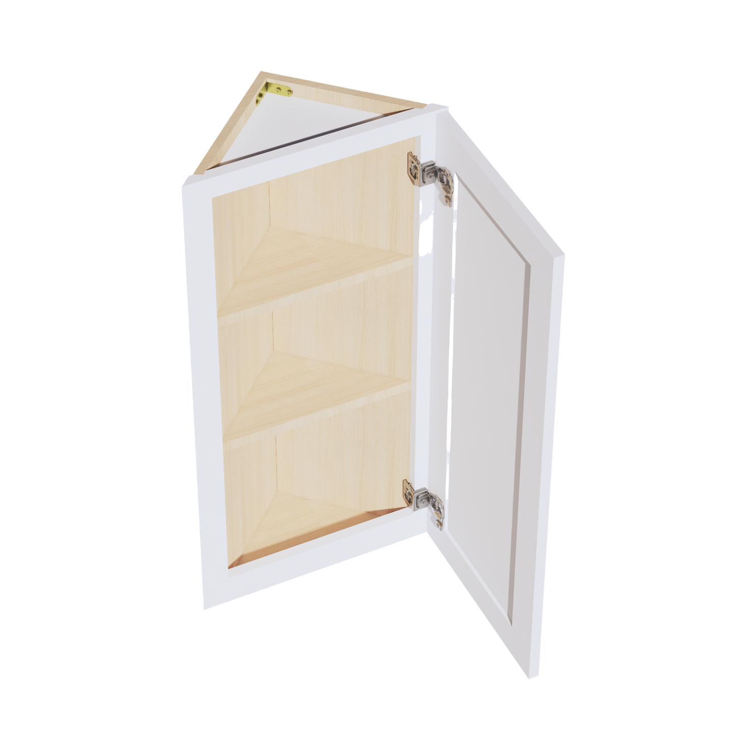 Frost White - 12"W x 36"H Angled-End Wall Cabinet