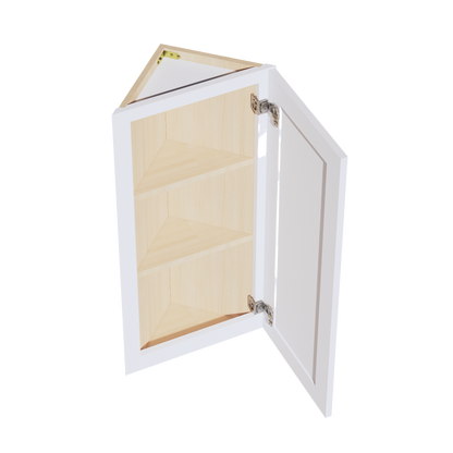 Frost White - 12"W x 36"H Angled-End Wall Cabinet