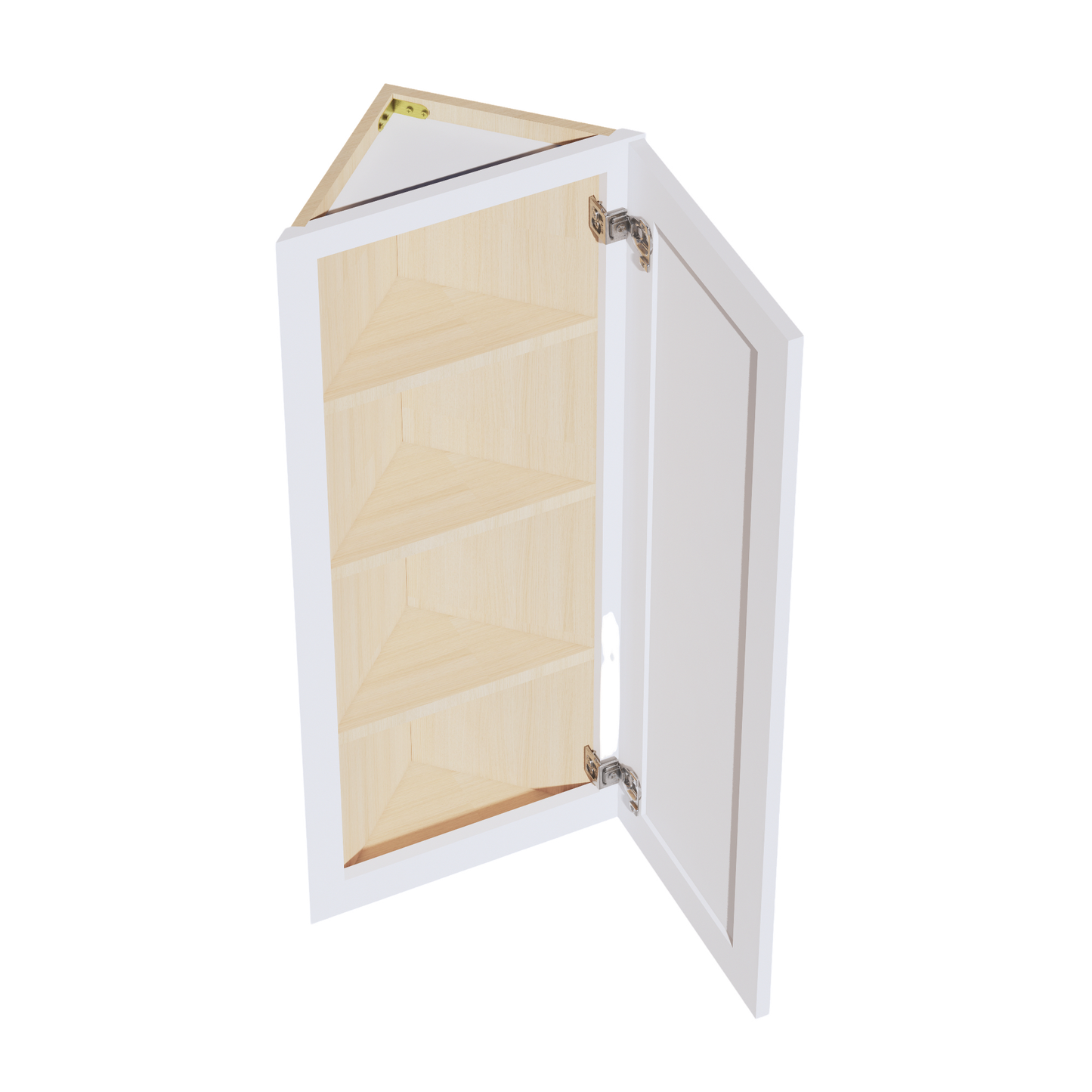 Frost White - 12"W x 42"H Angled-End Wall Cabinet