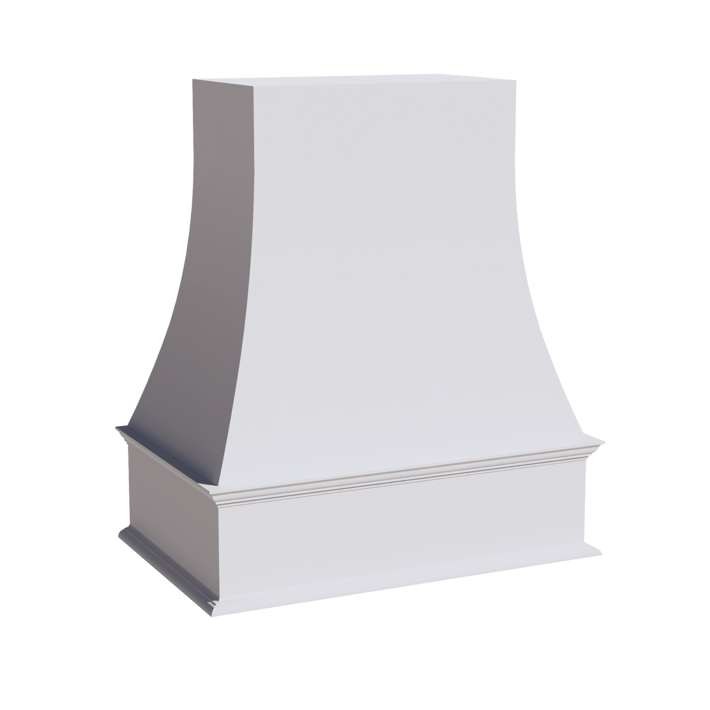 Slim Frost White - 36"W x 36"H Wood Range Hoods Wall Cabinet