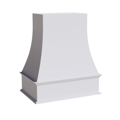 Slim Frost White - 30"W x 36"H Wood Range Hoods Wall Cabinet