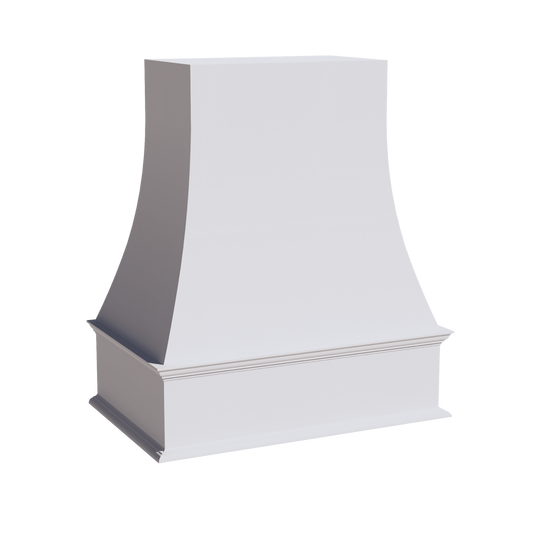 Slim Frost White - 30"W x 36"H Wood Range Hoods Wall Cabinet