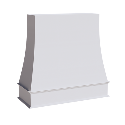 Slim Frost White - 48"W x 48"H Wood Range Hoods Wall Cabinet