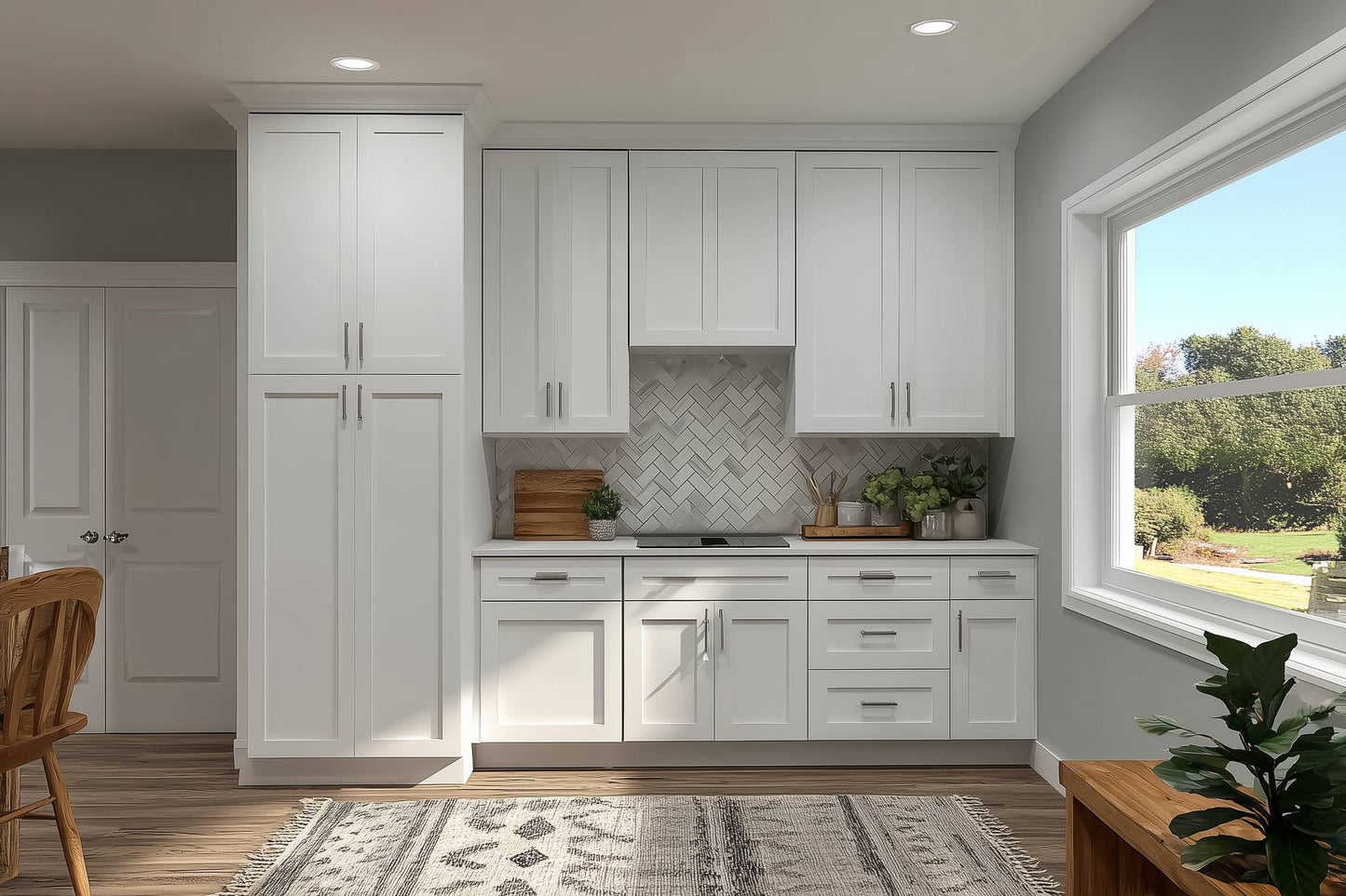 Polar White Shaker Door Sample