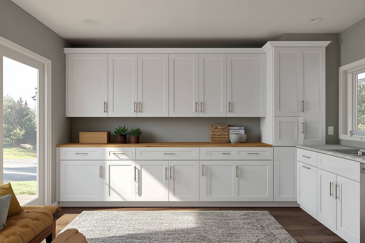 Polar White Shaker Door Sample