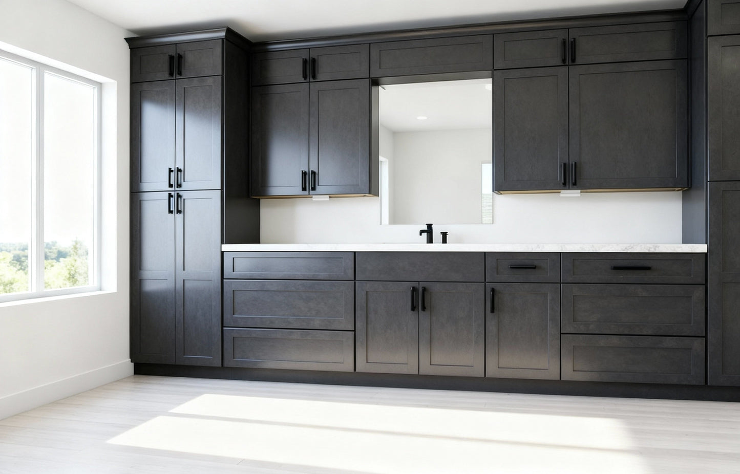 Charcoal Gray Shaker Door Sample