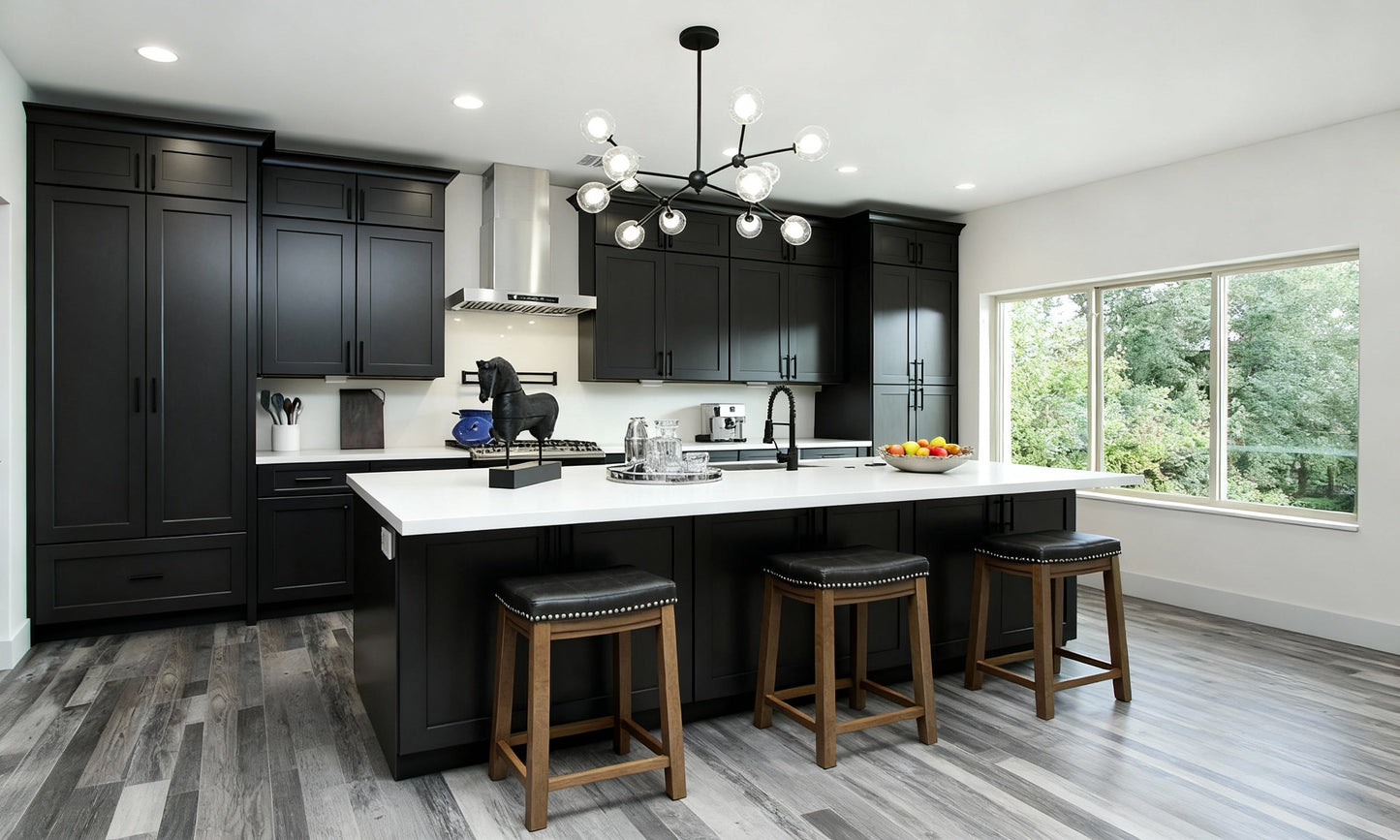 Charcoal Gray Shaker Door Sample