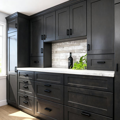 Charcoal Gray Double Sink Vanity Combo Cabinet - 60"W