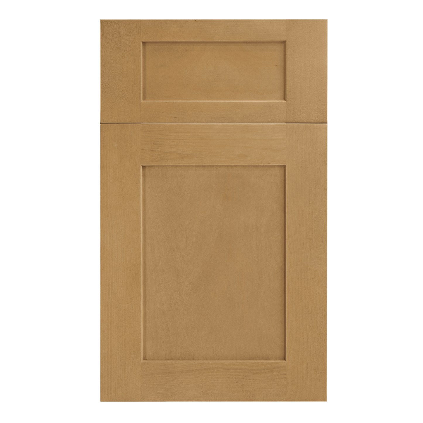 Natural Wood Offset-Sink Vanity Combo Cabinet (Drawer on Right) - 30"W