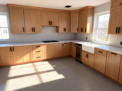 Natural Wood Standard Wall Cabinet - 18"W x 36"H